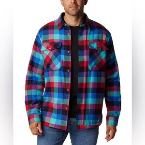 Columbia Men’s Plaid Flannel Shirt Jacket XL new